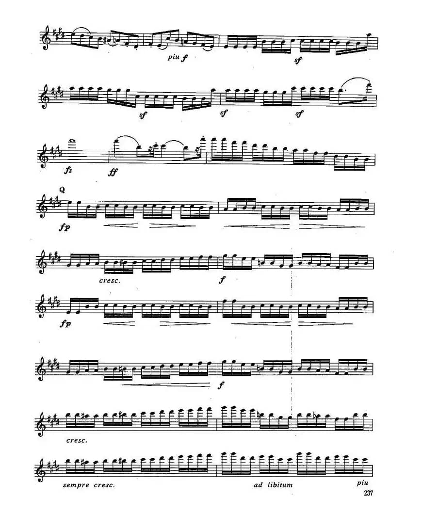 长笛九级考级曲谱（第四部分—4）