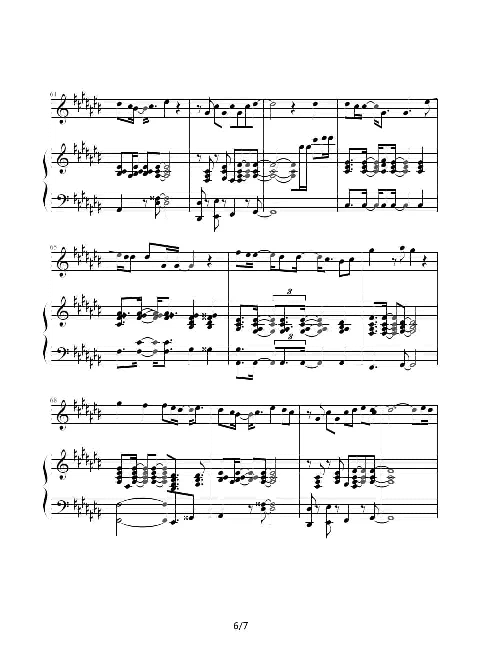 在每一秒里都想见到你（钢琴伴奏谱）