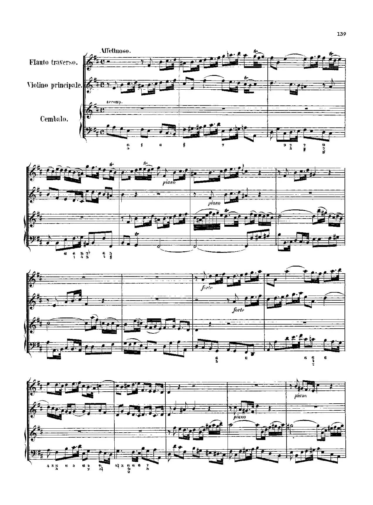 勃兰登堡第五协奏曲（弦乐合奏总谱）