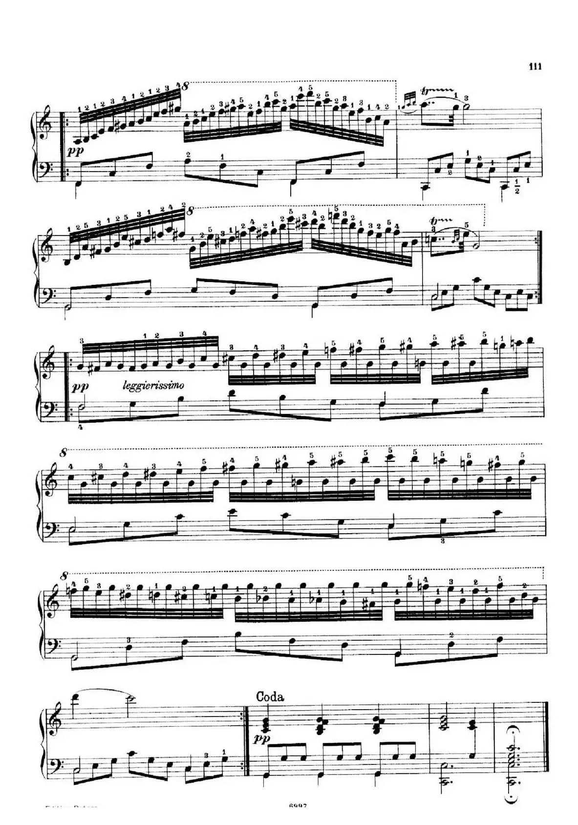 School of the Virtuoso Op.365（60首钢琴高级练习曲·47）