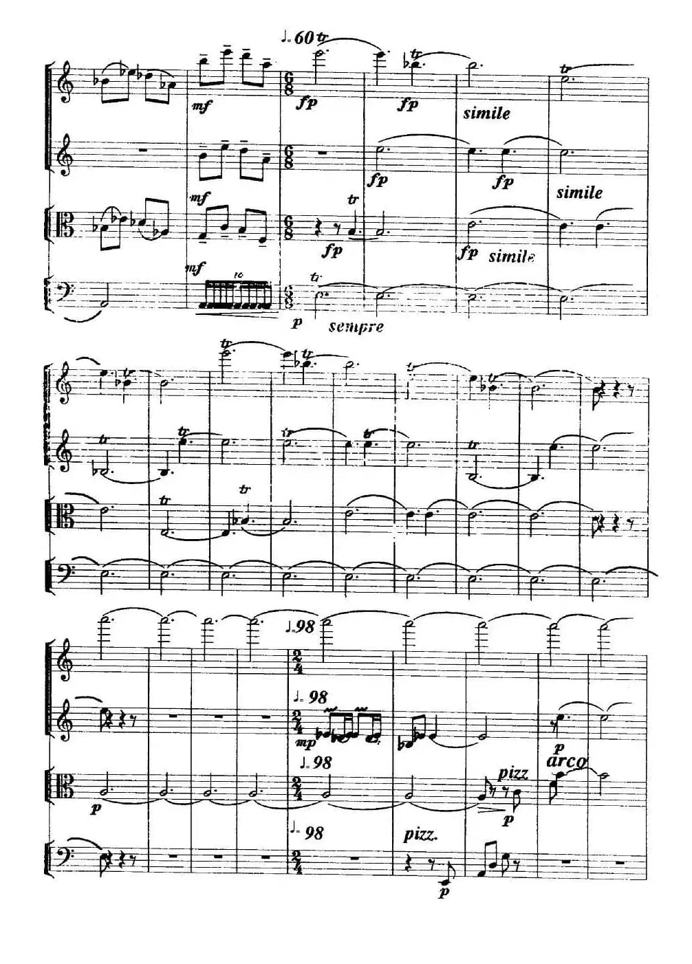 祭文（弦乐四重奏）