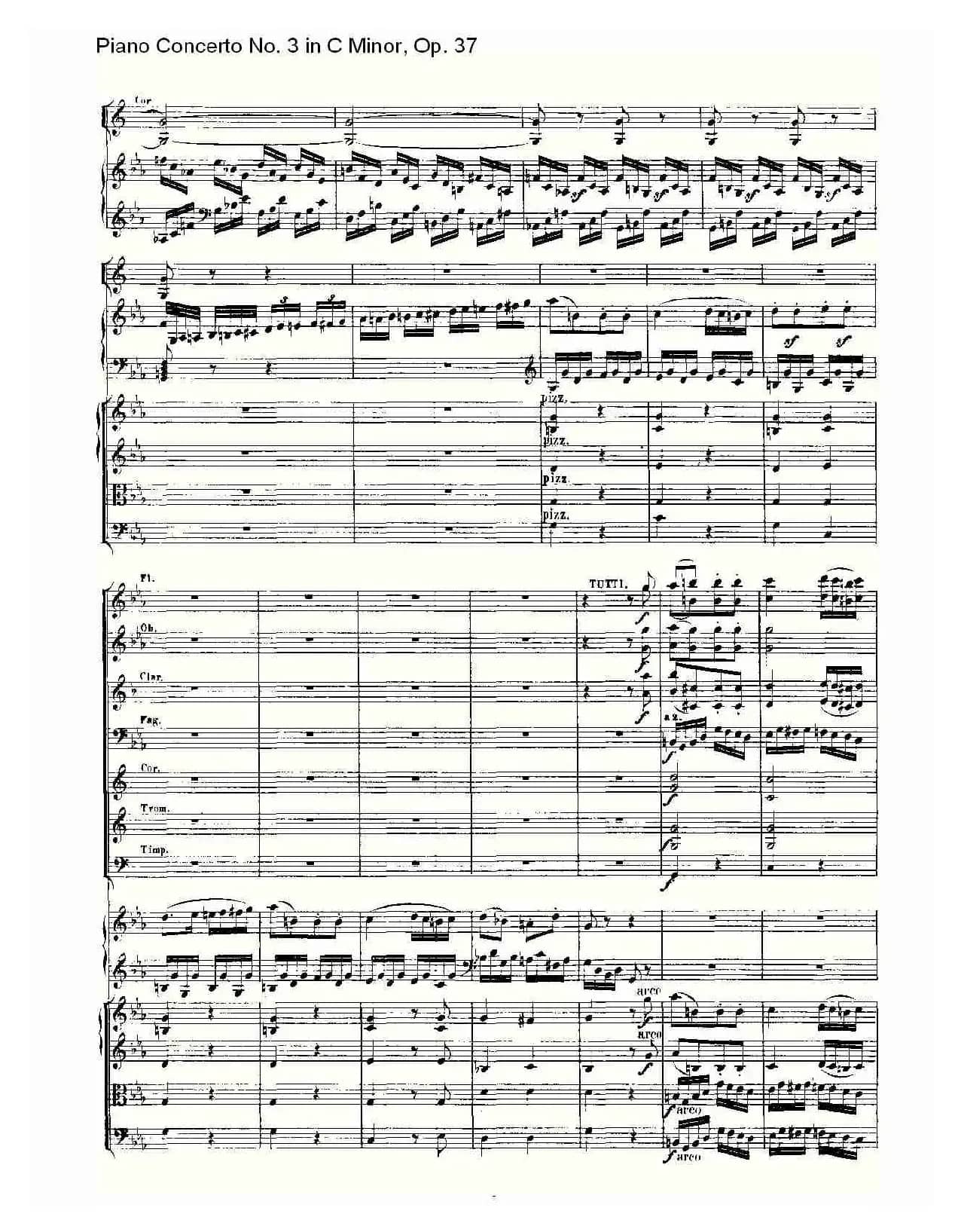 C小调钢琴第三协奏曲 Op.37  第三乐章