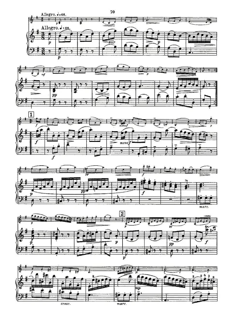 Mozart - Violin Sonata No.6, KV. 301（第六小提琴奏鸣曲）
