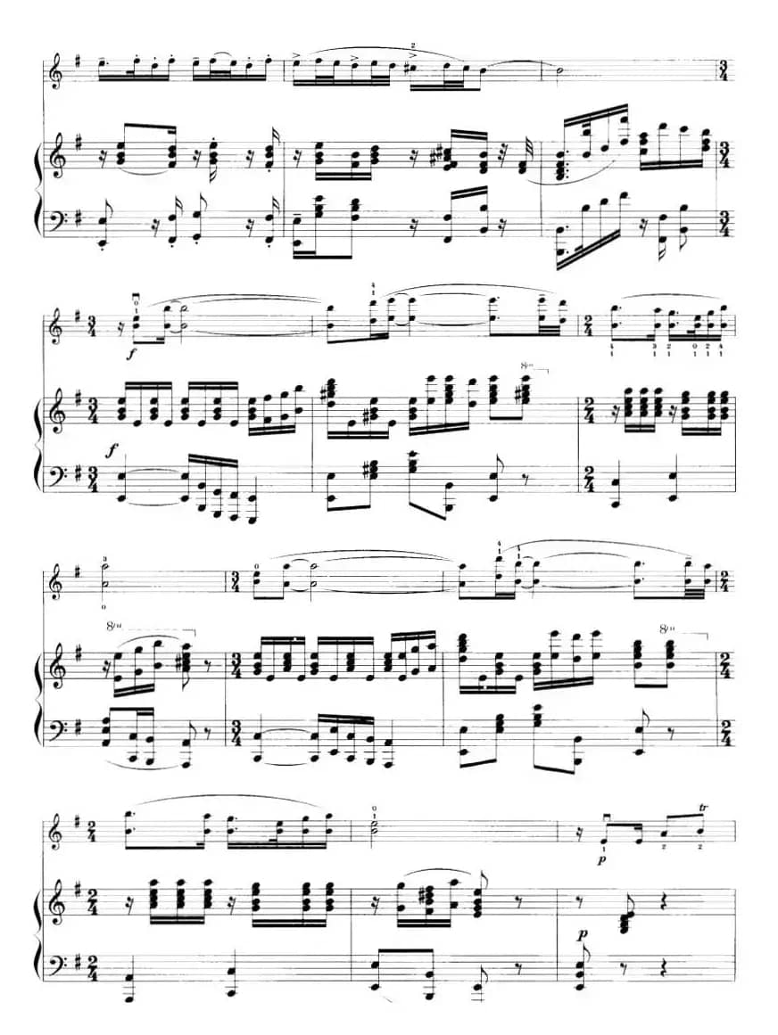 祖国一片新面貌（小提琴+钢琴伴奏）