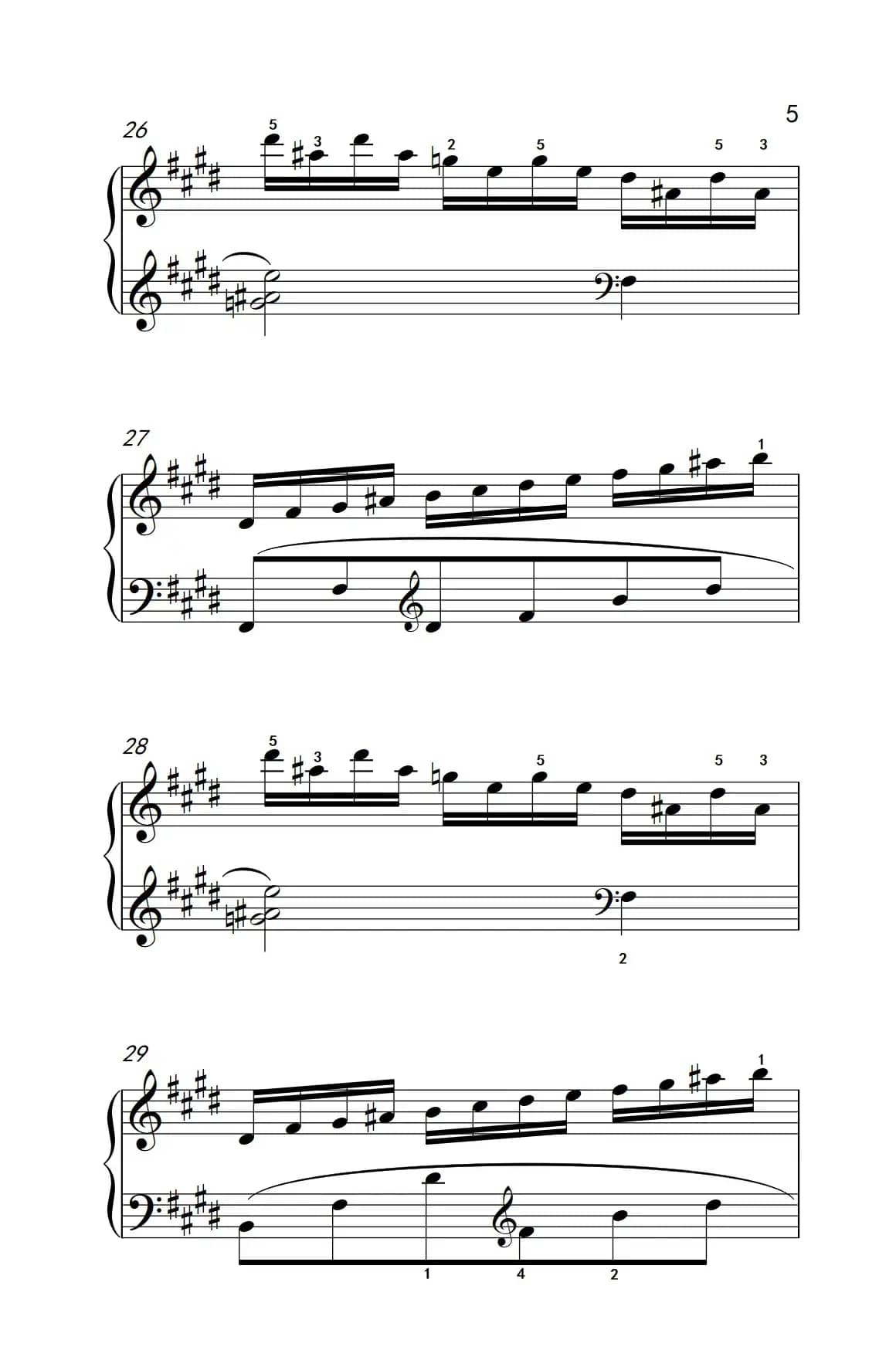 莫什科夫斯基 钢琴练习曲（第一首）