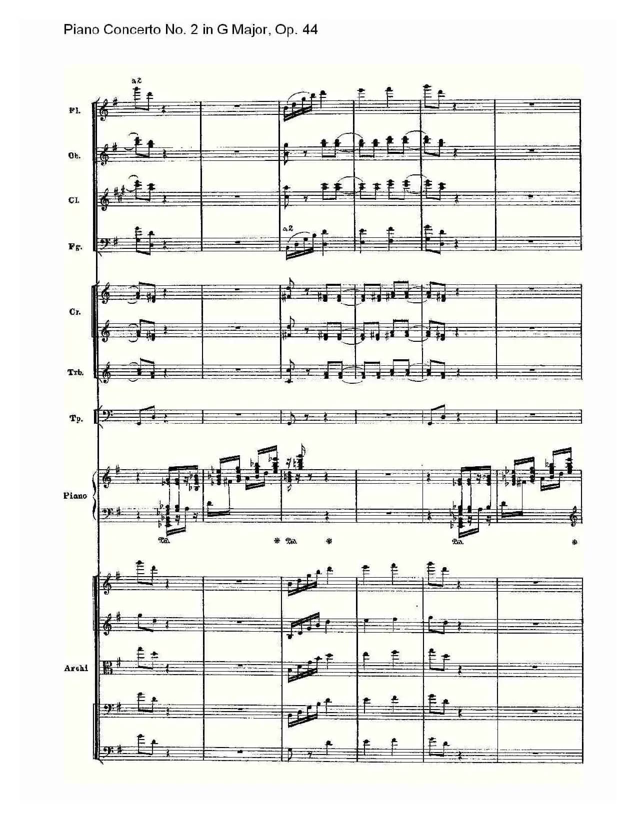 G大调第二钢琴协奏曲, Op.44第三乐章（二）