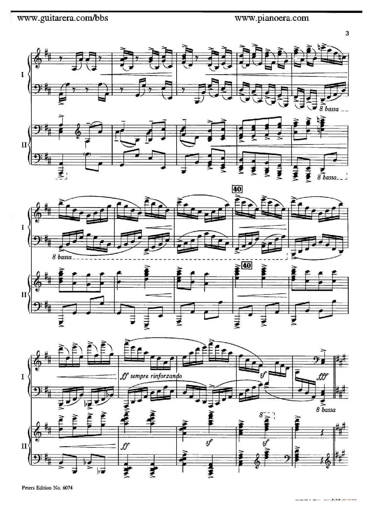 Rondo in D Major Op.87a（D大调回旋曲·双钢琴）