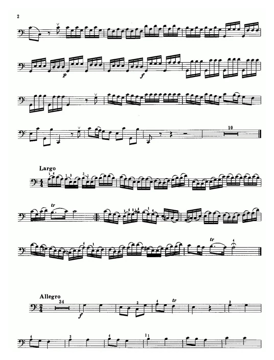 C大调协奏曲（R.V.399）（大提琴）