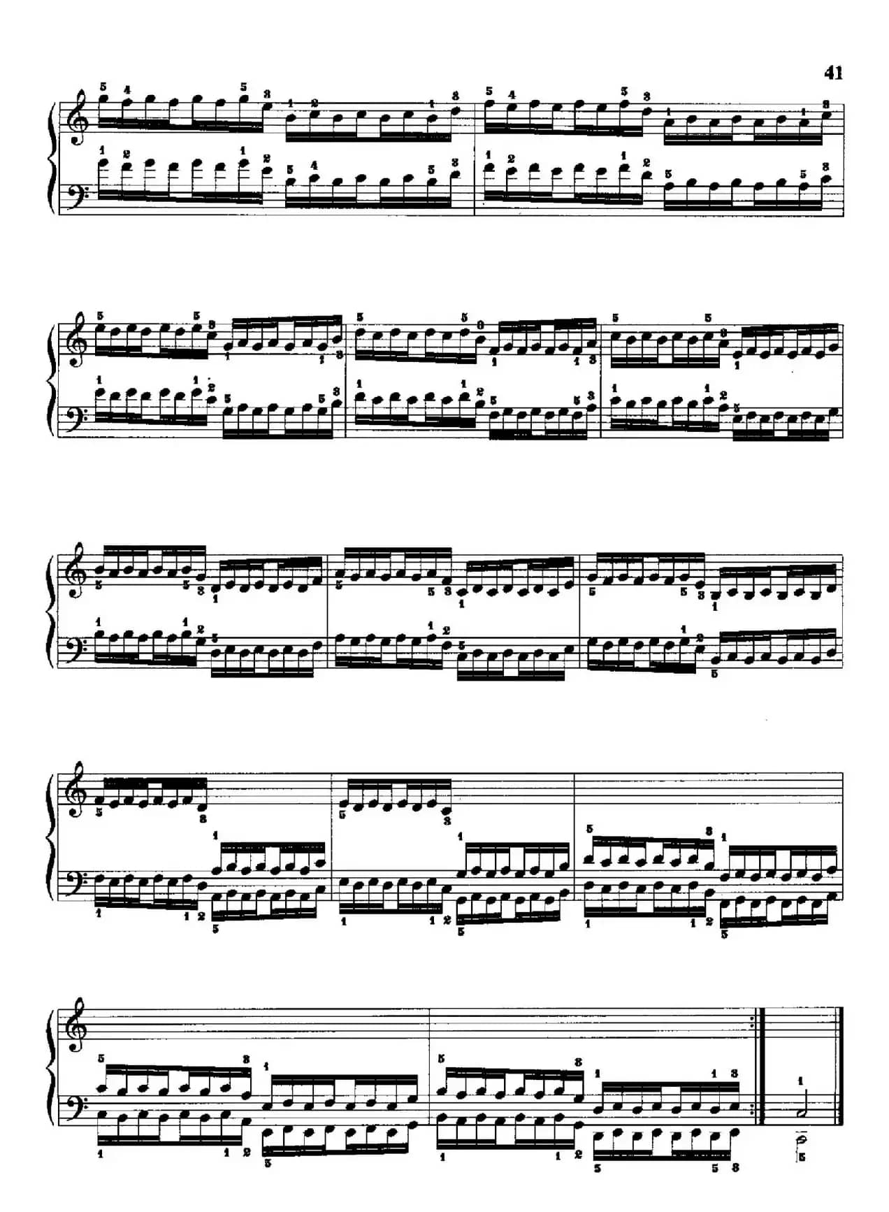 哈农钢琴练指法（第二部分·30）