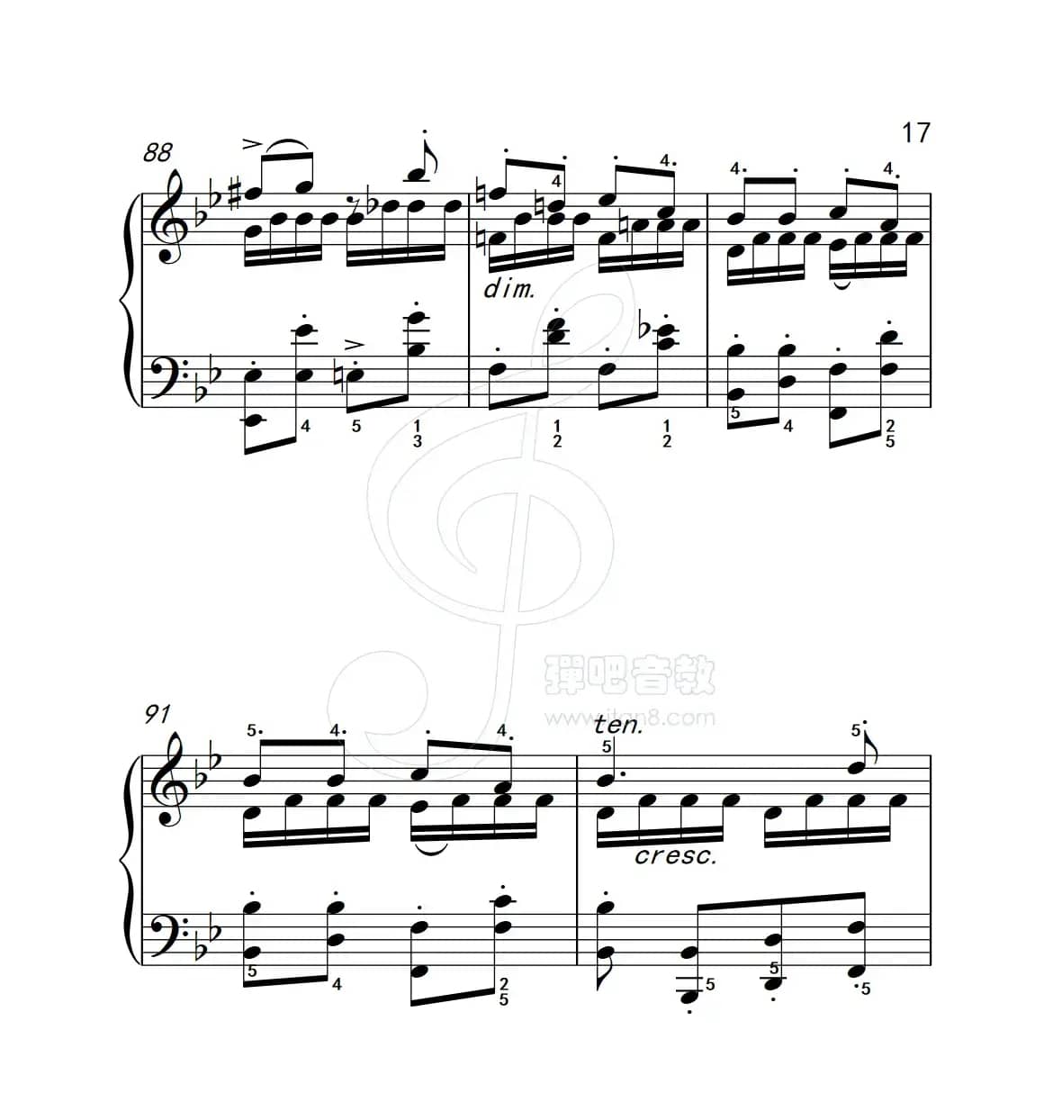 练习曲 52（克拉莫钢琴练习曲60首）