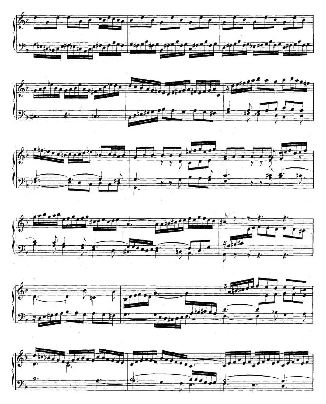 英国组曲No.6 巴赫 d小调 6th Suite BWV 811