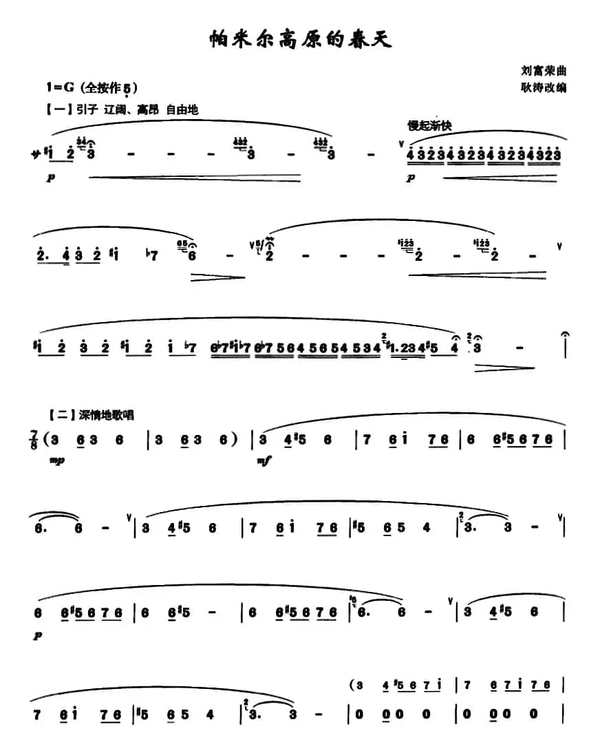 帕米尔高原的春天 