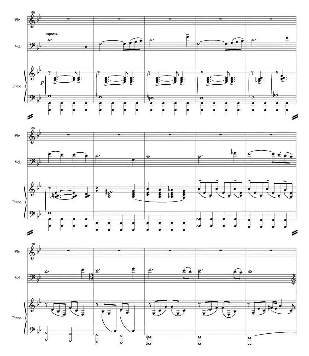 Becha（Spring 春天、小提琴+大提琴+钢琴伴奏）