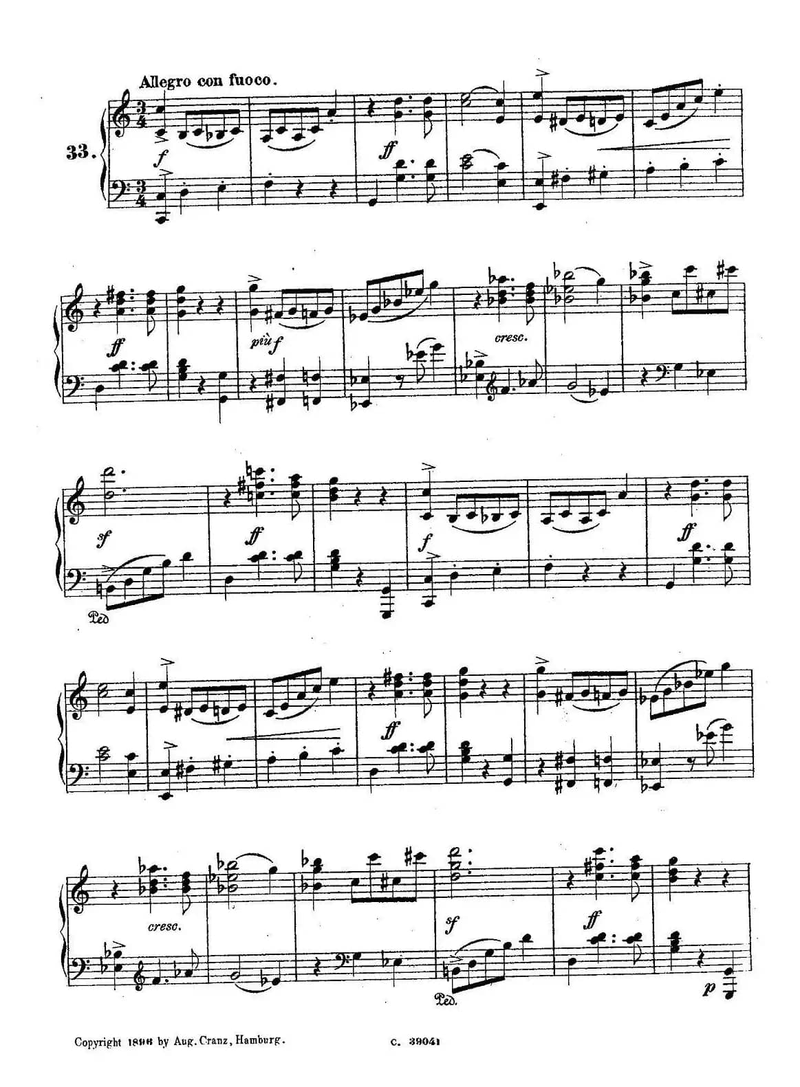 36 Etudes Rhythmiques et Melodiques Op.105（36首节奏与旋律练习曲 31—36）