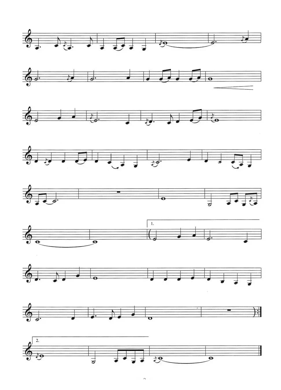 甜蜜蜜（五线谱）