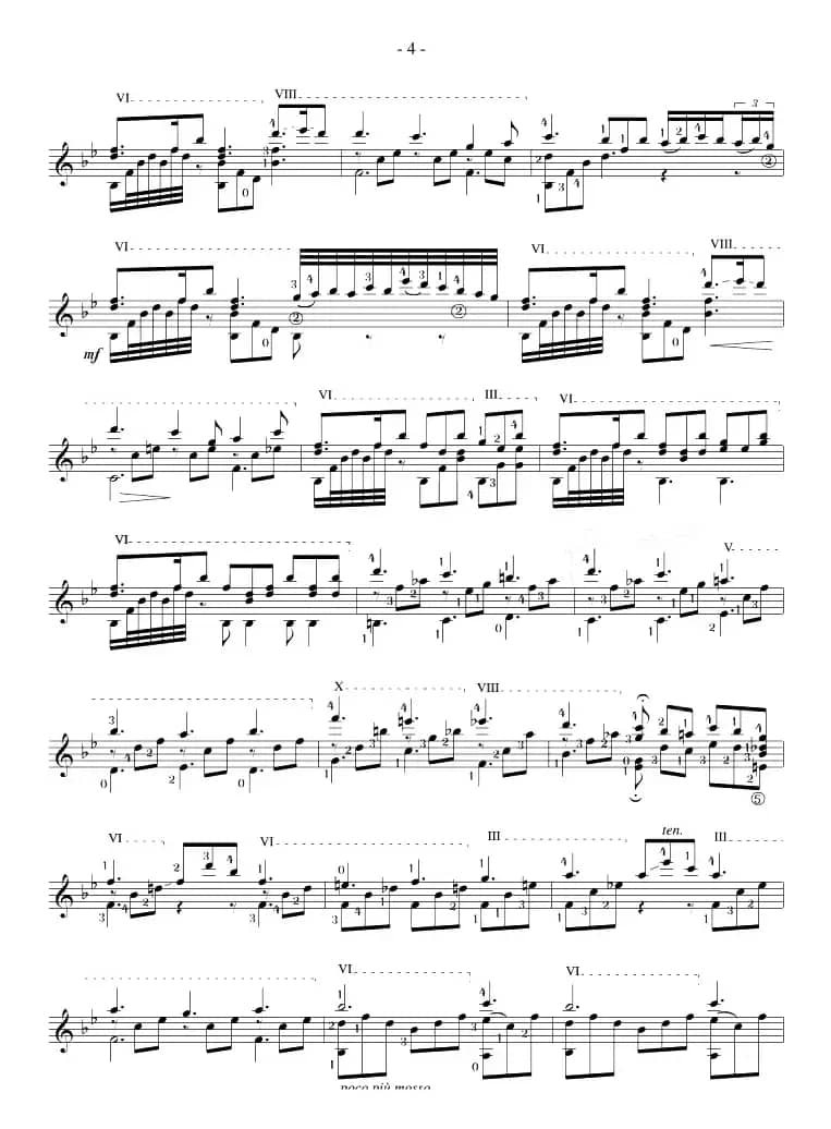 Napoleon Coste《25 Studies,Op.38》（STUDY 18）