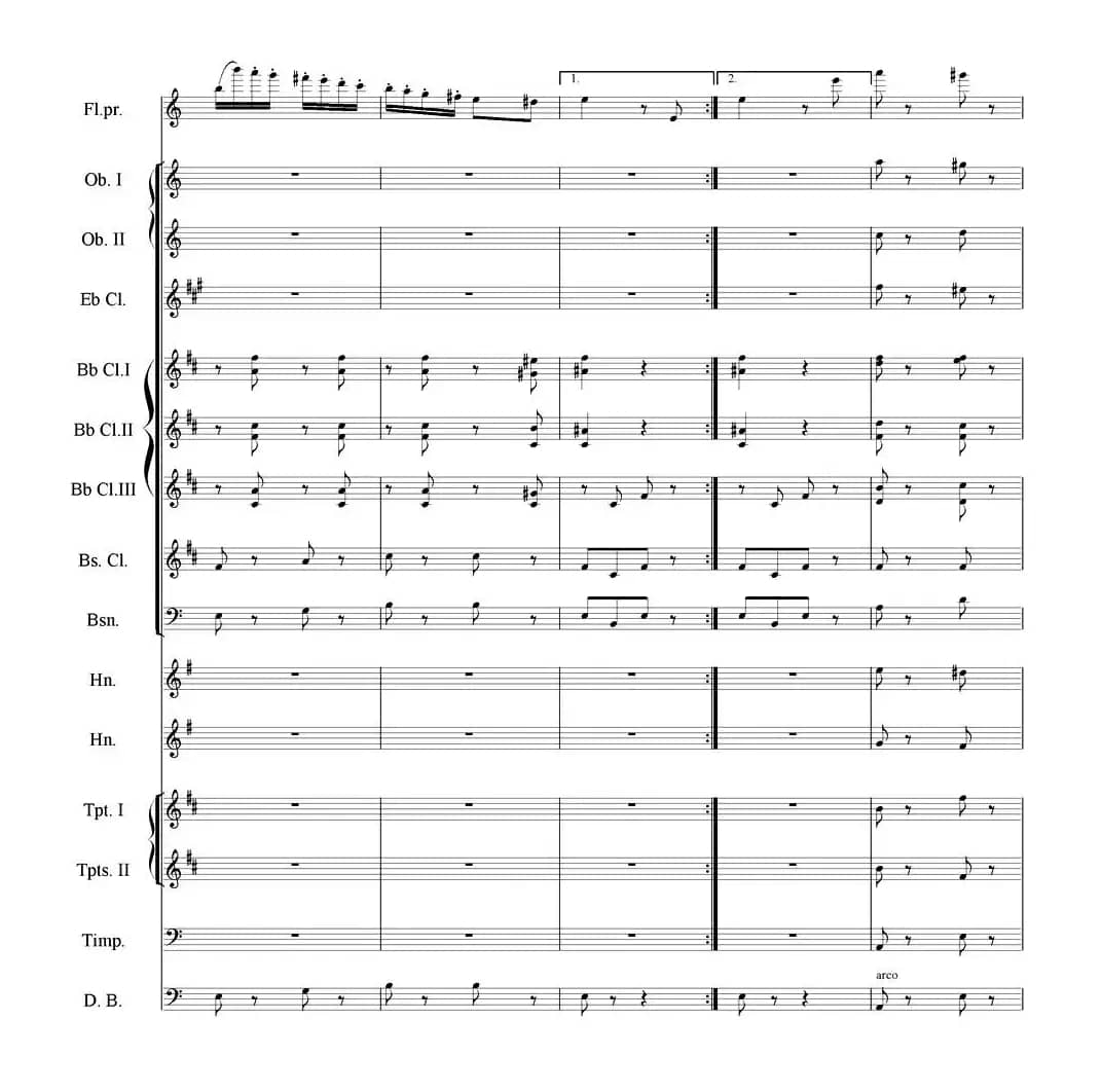 流浪者之歌（长笛与管乐队）