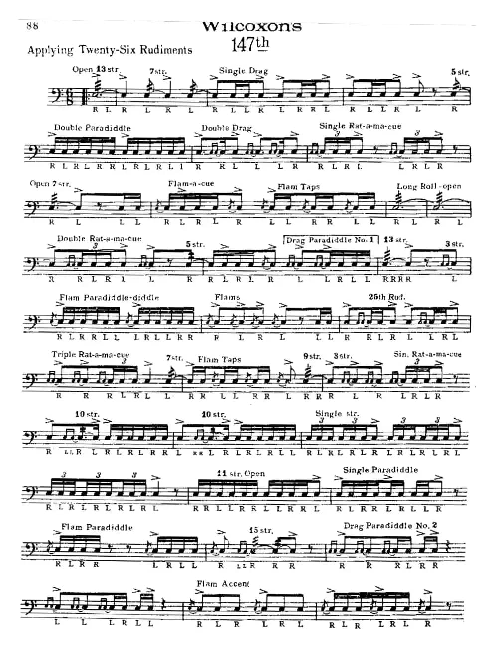 美国军鼓 SOLO No.146-150（爵士鼓谱）