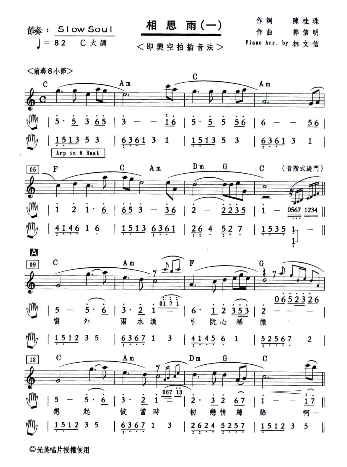 相思雨（一）（爵士钢琴）