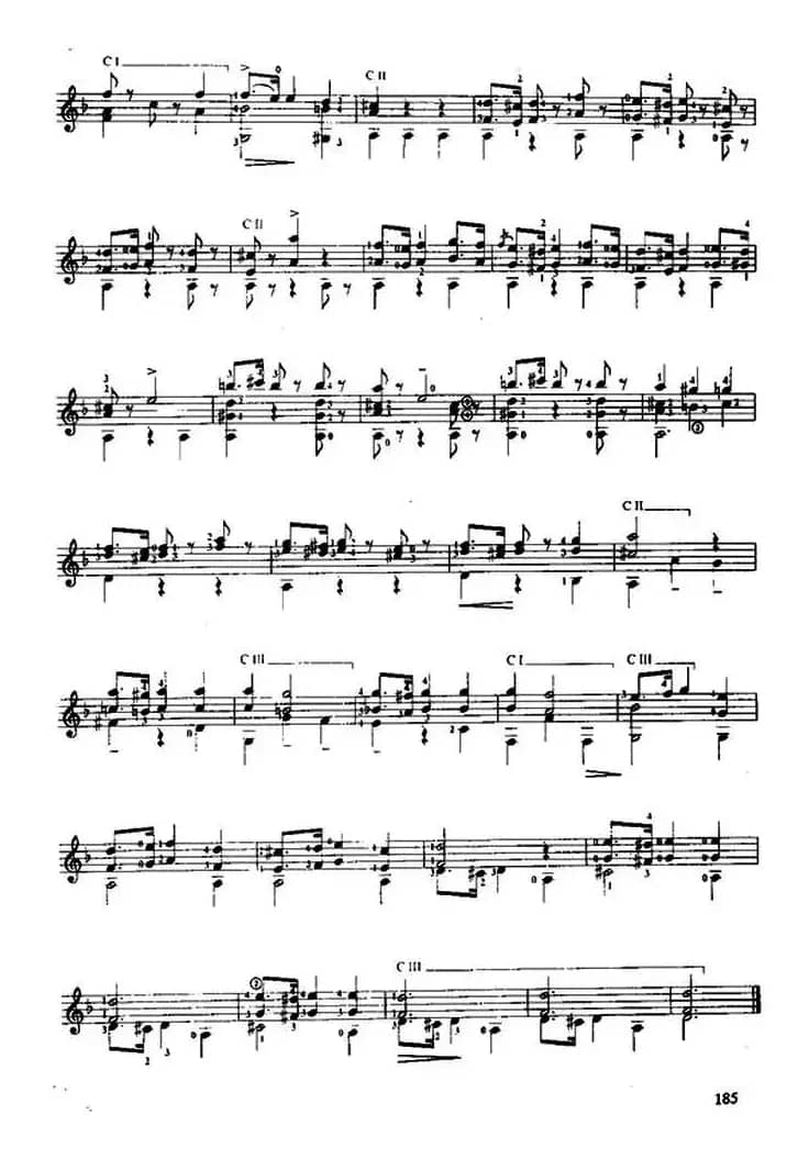 费尔南多·索尔 古典吉他练习曲 No.15（Op.35  No.6）