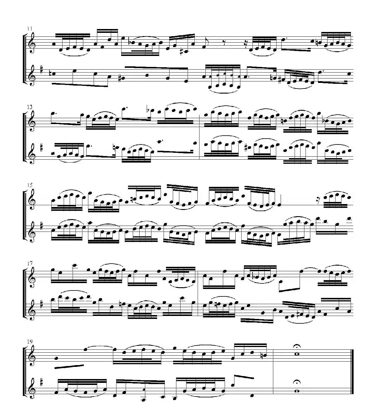 Inventions 巴赫15首创意曲（二重奏—14）