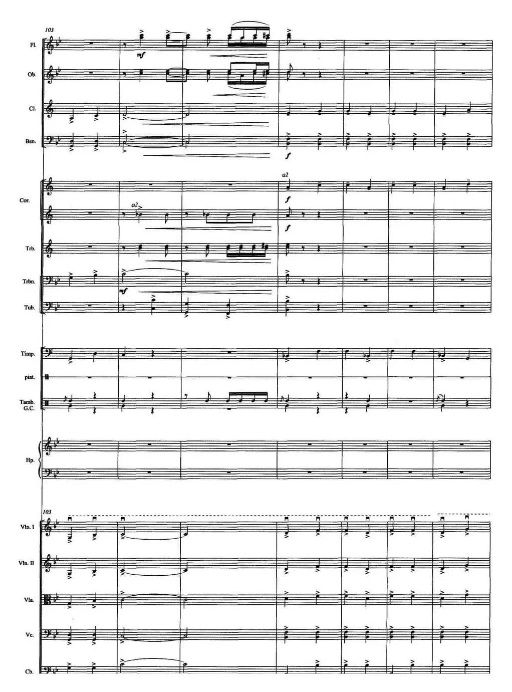 壮美的牧歌（交响音诗、总谱）