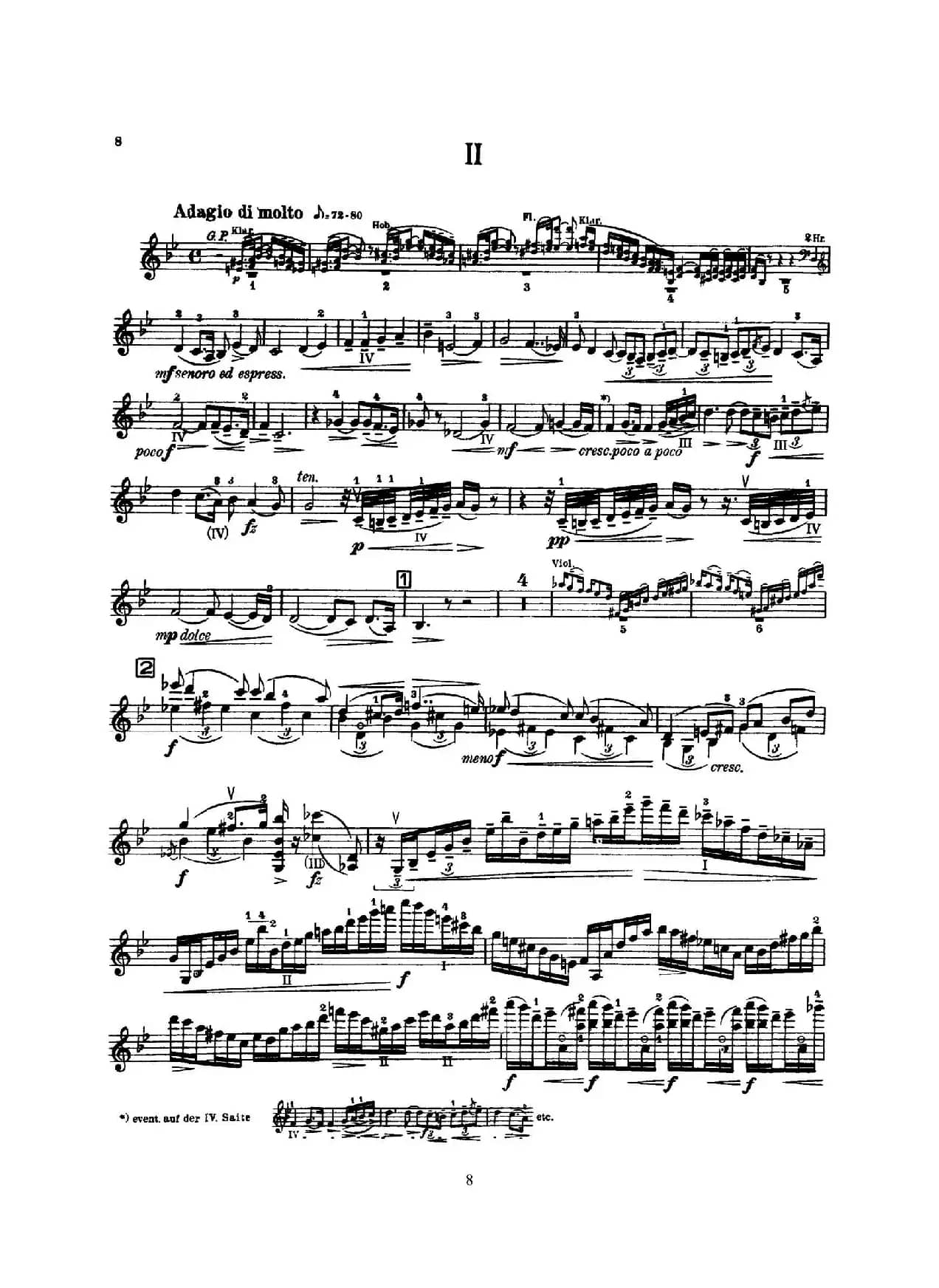 Concerto in D Minor Op.47（小提琴分谱）