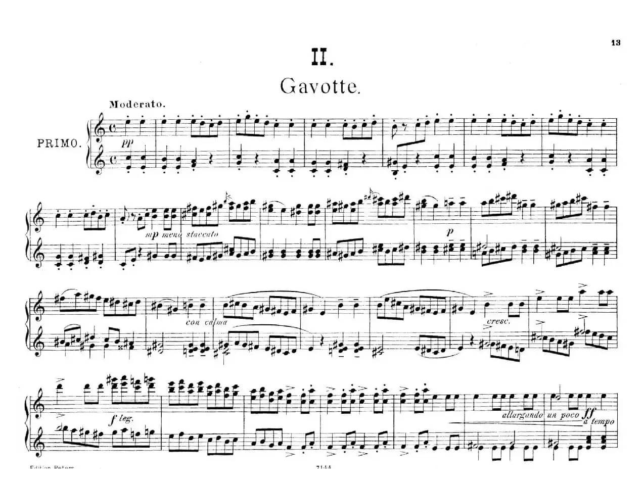 Deux Morceaux Pour Quatre Mains Op.43(2首四手联弹小品·2)