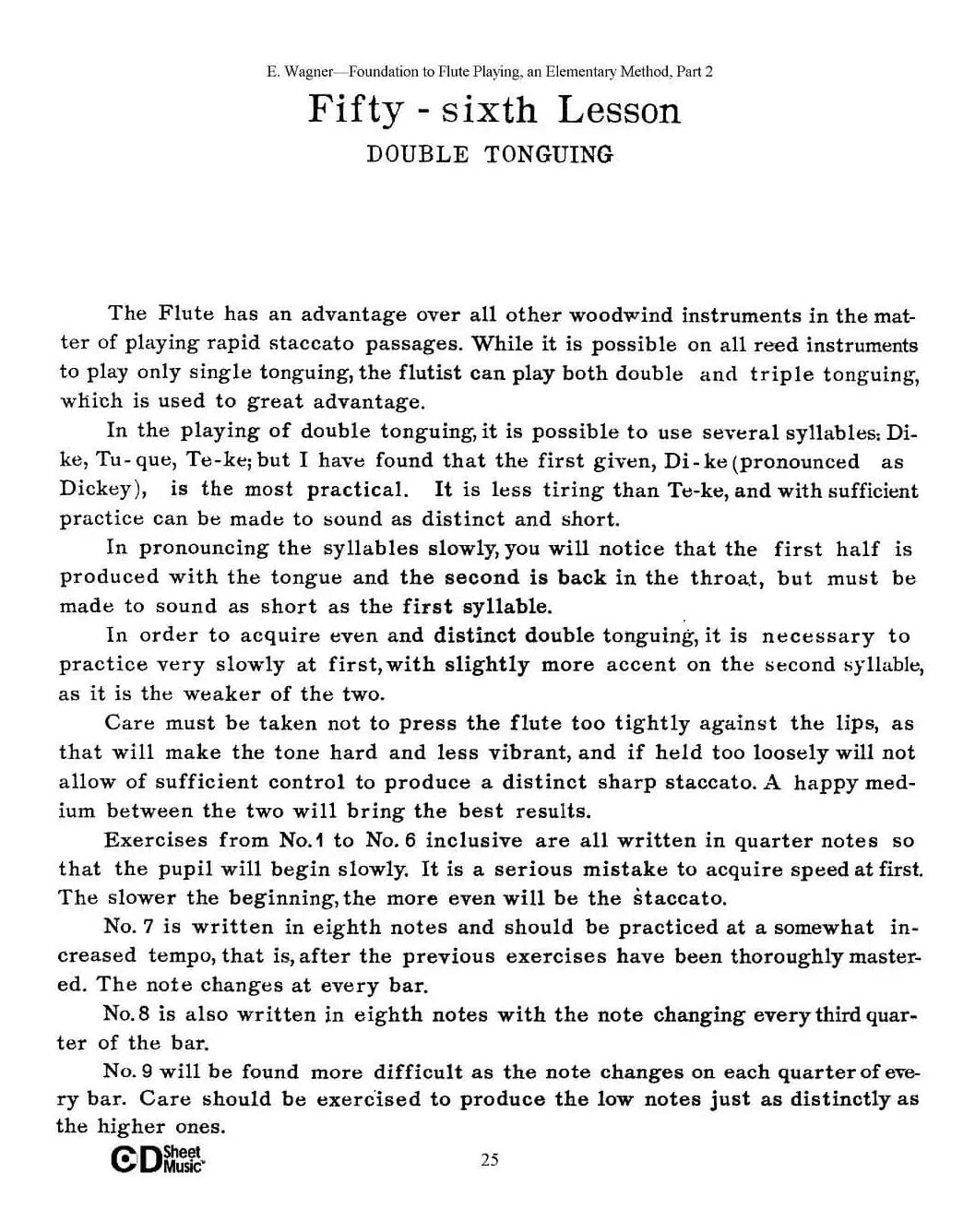 长笛演奏基础教程练习（53—59）