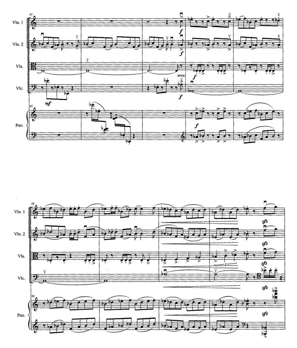 《赛龙夺锦》主题狂想曲（为钢琴弦乐五重奏而作）