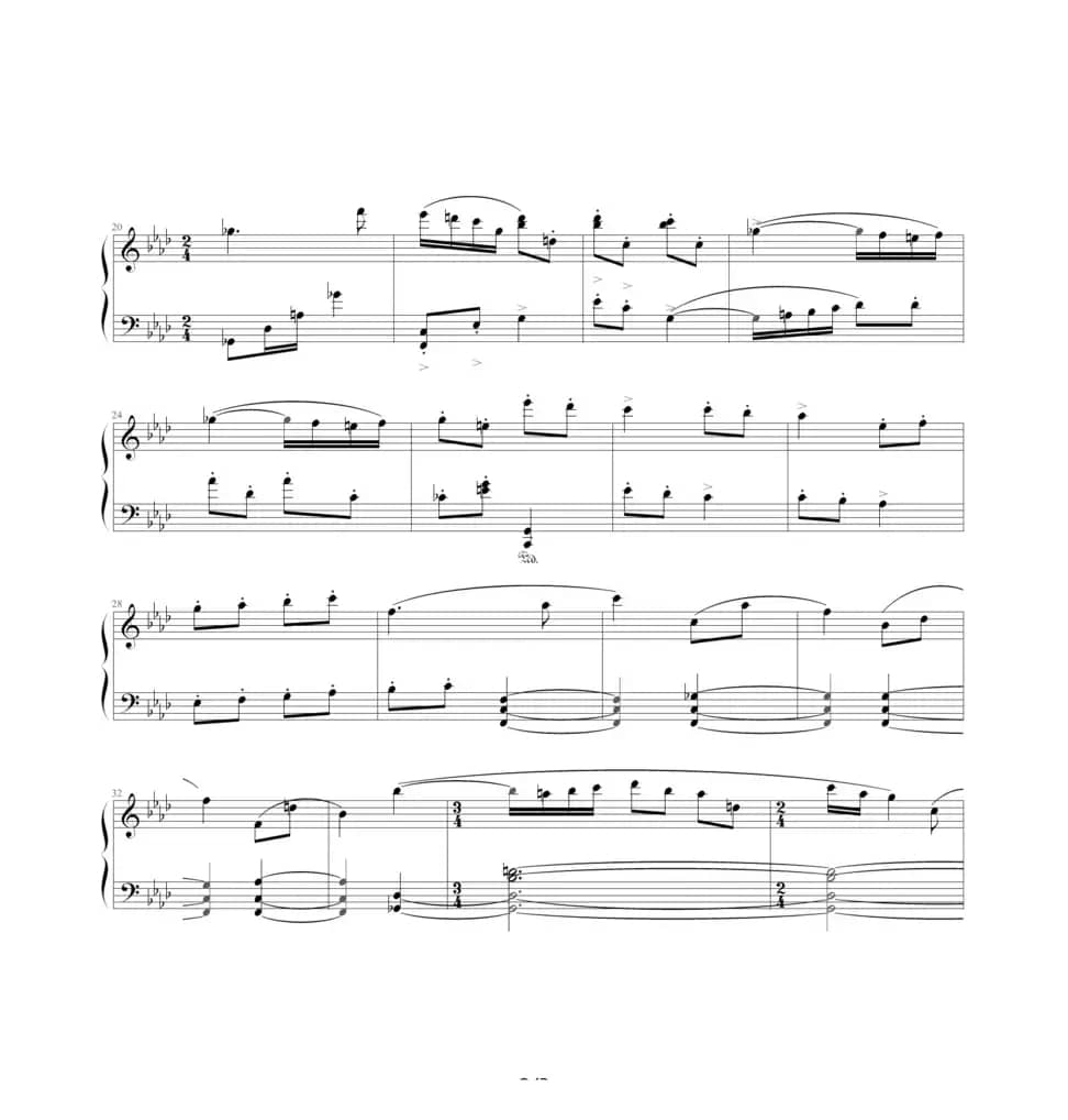 肖斯塔科维奇—前奏曲（18）：f小调