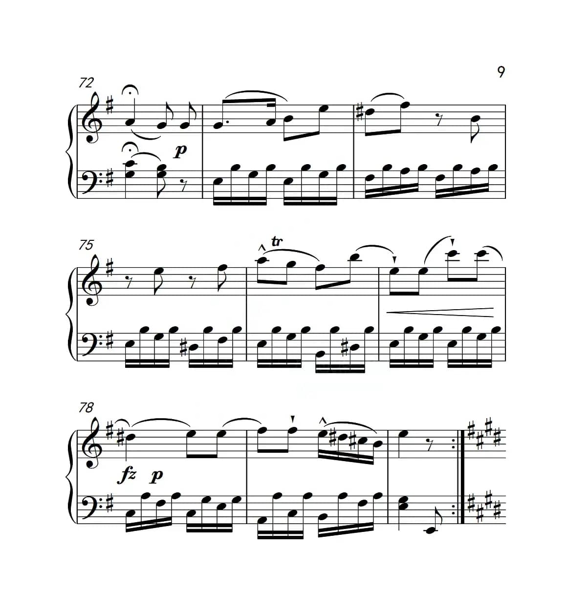 第六级A组 奏鸣曲（中国音乐学院钢琴考级作品1~6级）