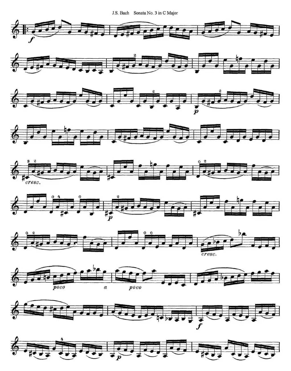 6 Violin Sonatas and Partitas 5.Sonata No.3 in C Major