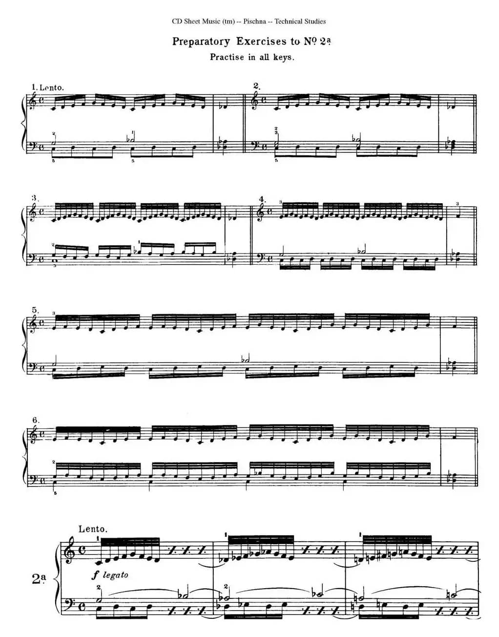 Technical Studies 60 Progressive Exercises （60首钢琴循序渐进练习曲 P1——10）