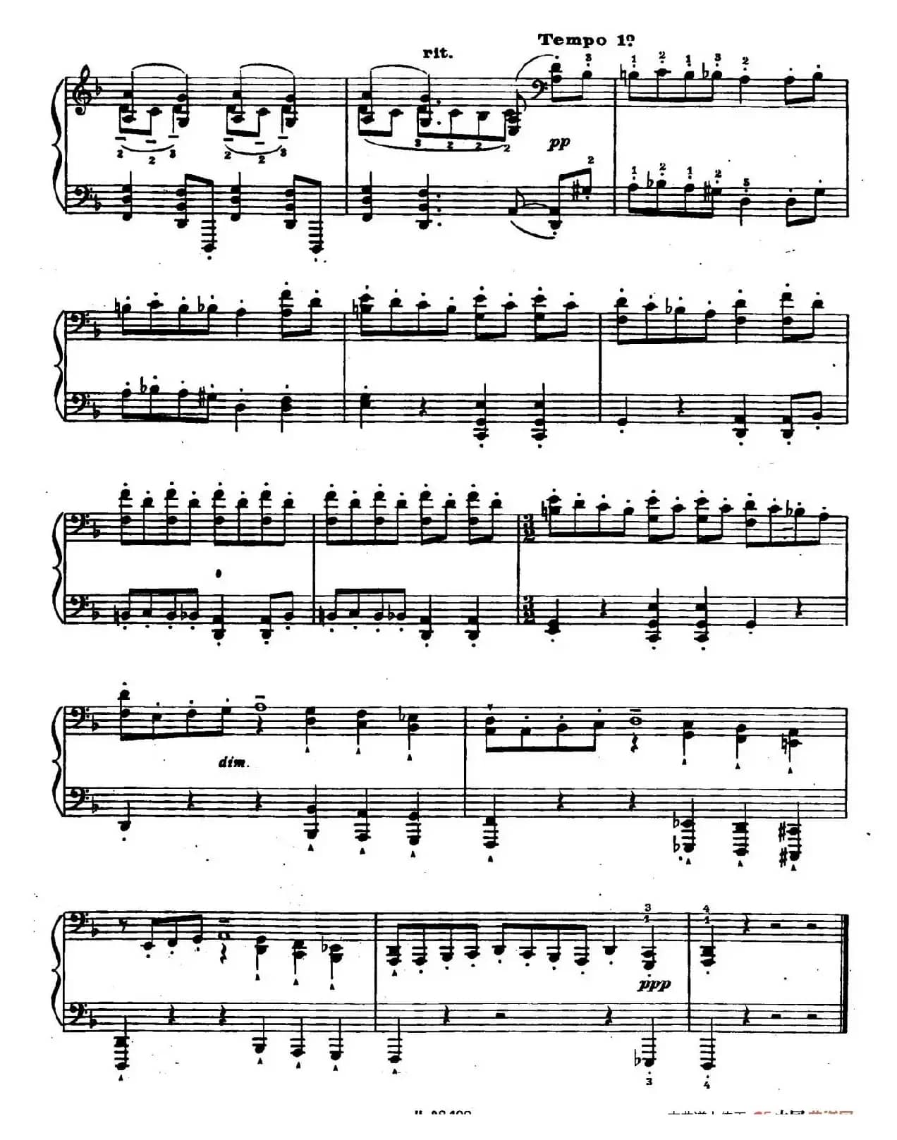 Ten Bagatelles Op.5(10首小品·2. d小调)