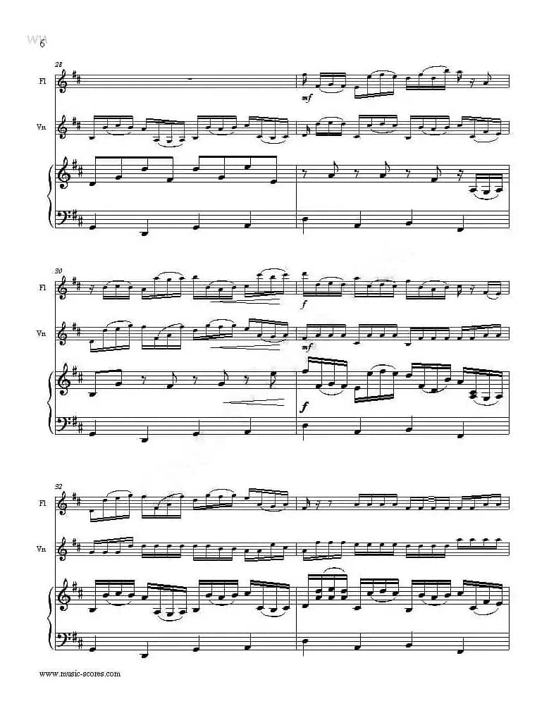 Canon in D（G大调卡农）（长笛+小提琴+钢琴三重奏）