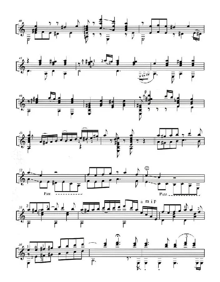 la Cumparsita（假面舞会 [古典吉他谱]）