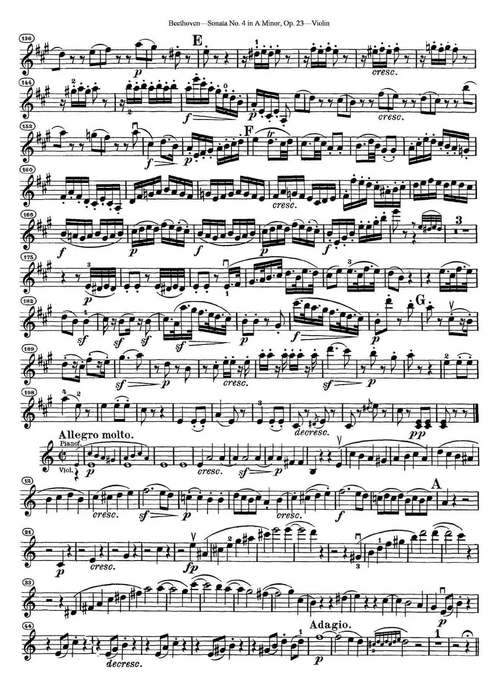 Violin Sonata No.4 in A Minor Op.23