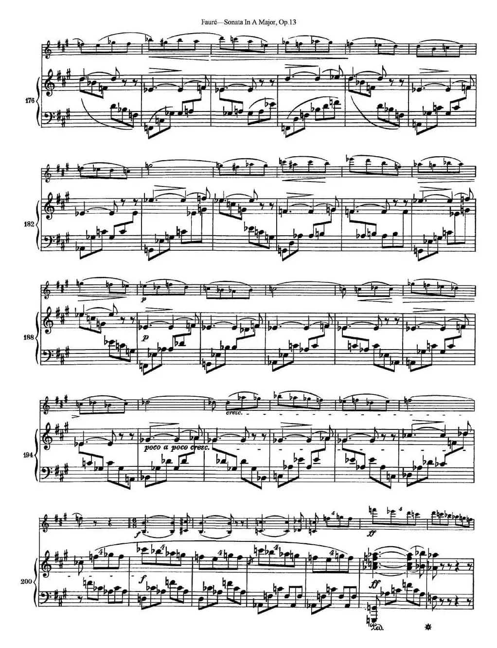 Violin Sonata No.1 Op.13（小提琴+钢琴伴奏）