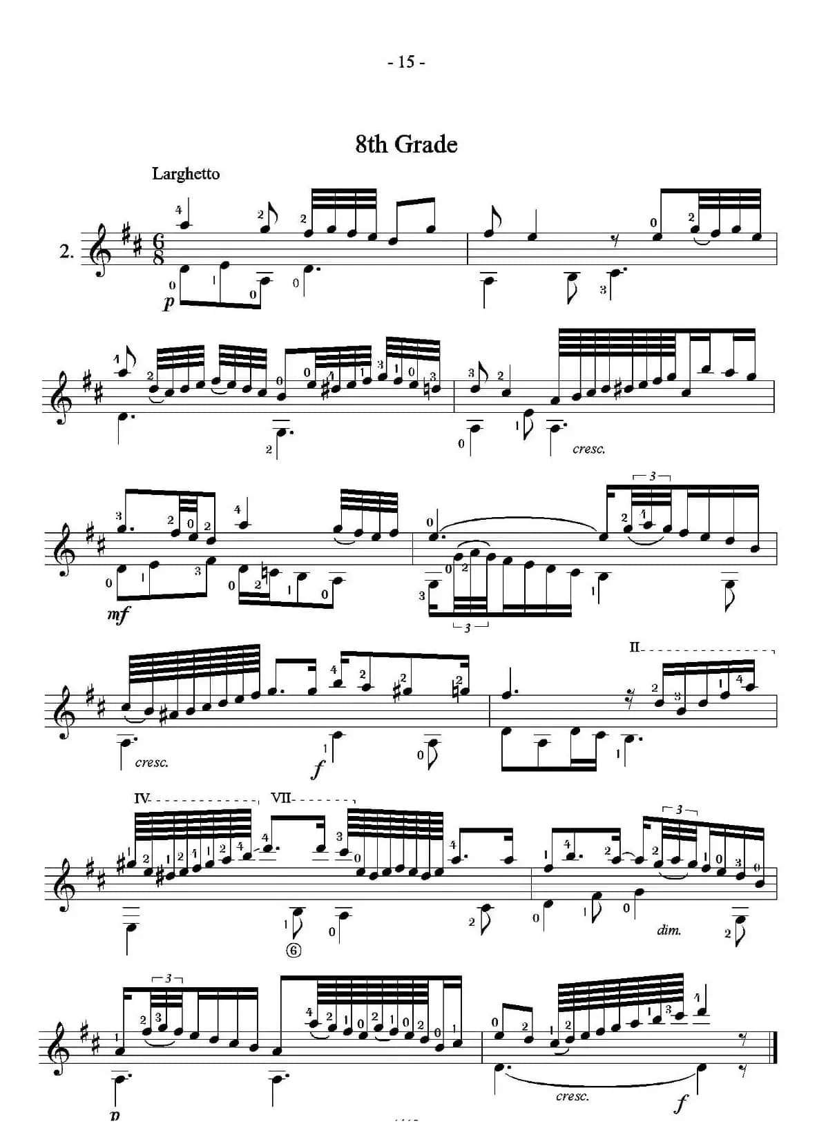 古典吉他视奏8首（8）