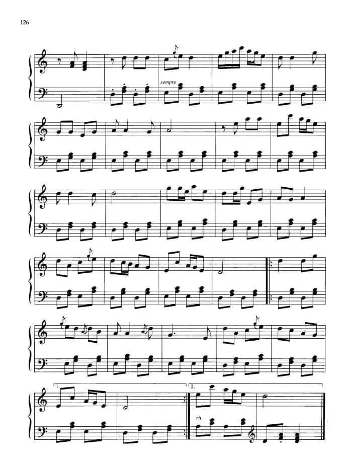 110首中国民歌钢琴小曲集：生产忙