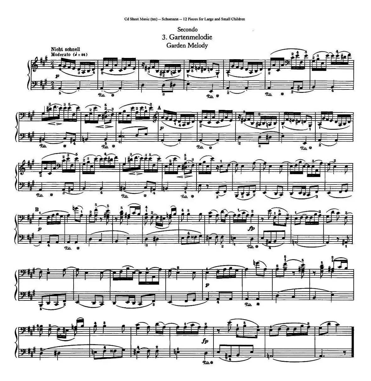 12首为孩子们而作的四手联弹曲 Op.85（四手联弹）（3）