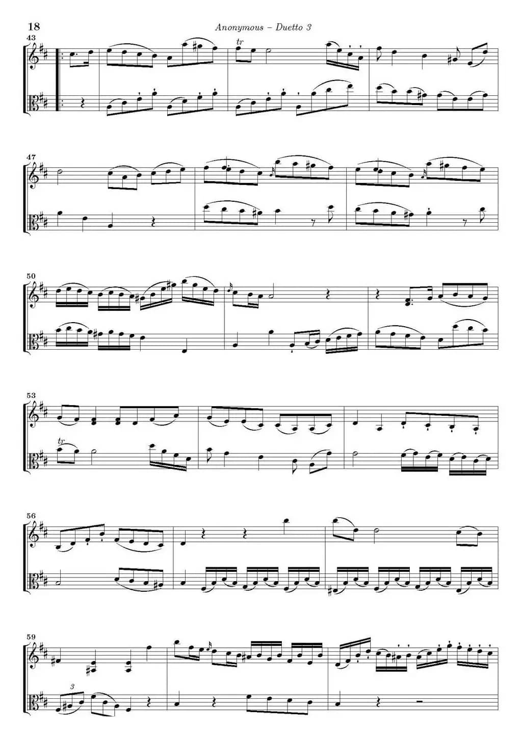 Duetto 3（小提琴+中提琴）