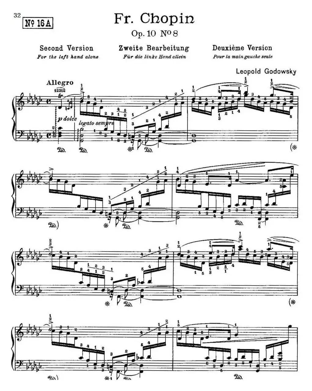 53首改编练习曲（No.16A）