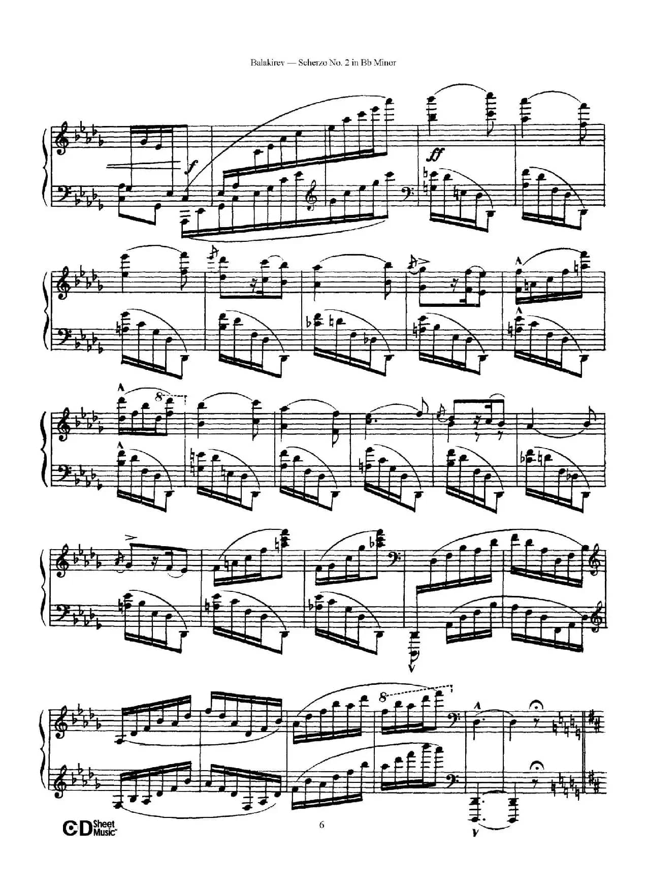 Scherzo No.2 in B-flat Minor（降b小调第二谐谑曲）