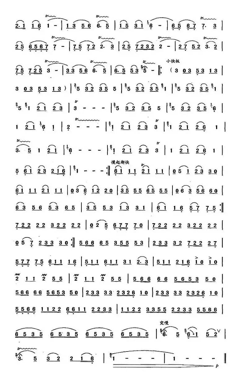 葫芦丝、巴乌九级考级曲目：赶摆