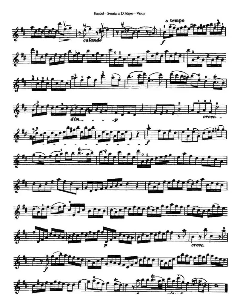 Sonata No.4 in D Major
