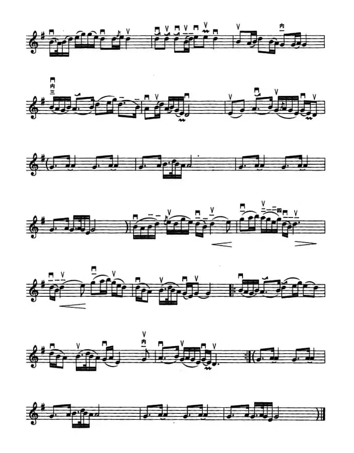 茉莉花（五线谱）