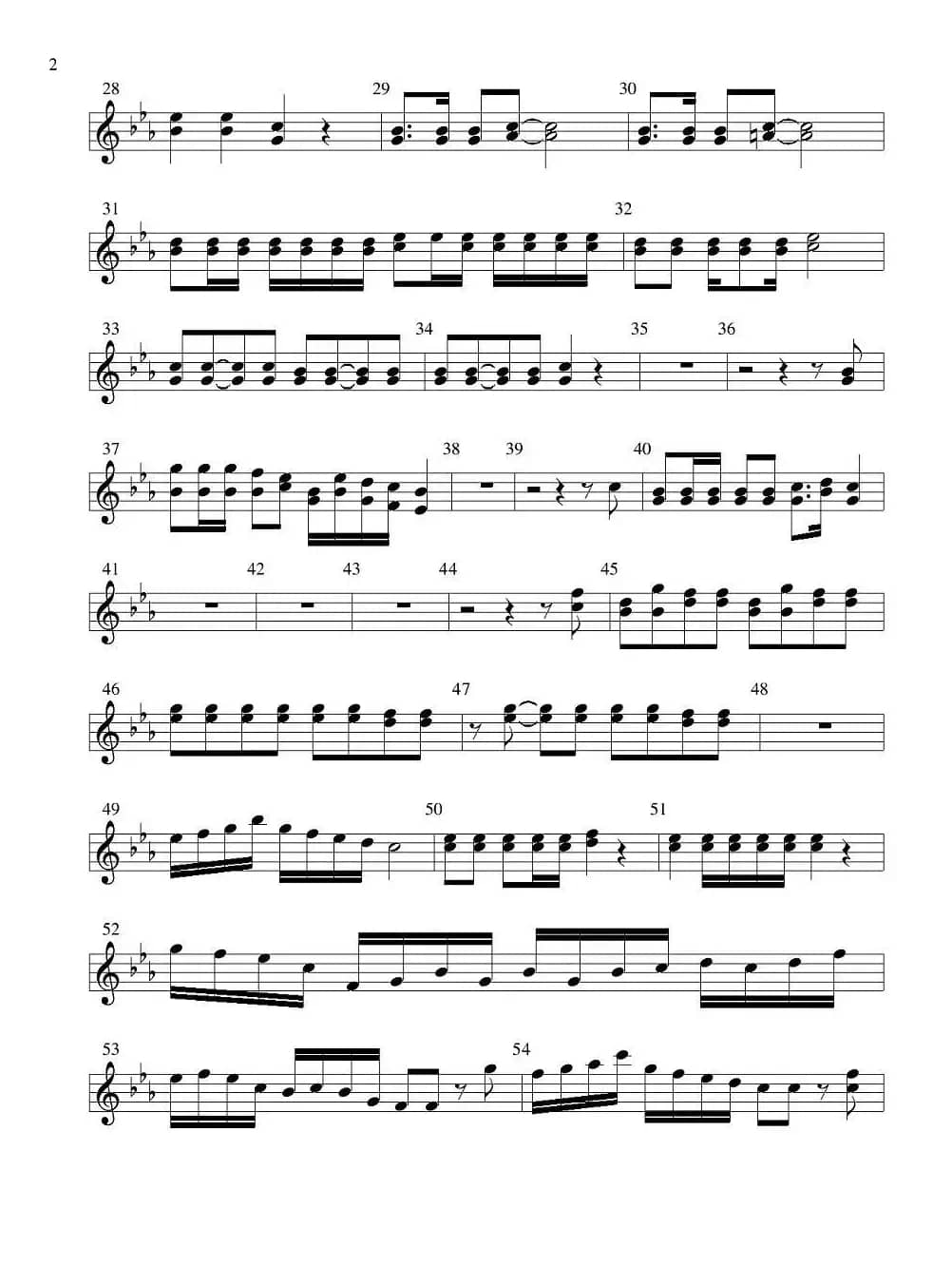 老司机（管弦乐队分谱—管乐部分）