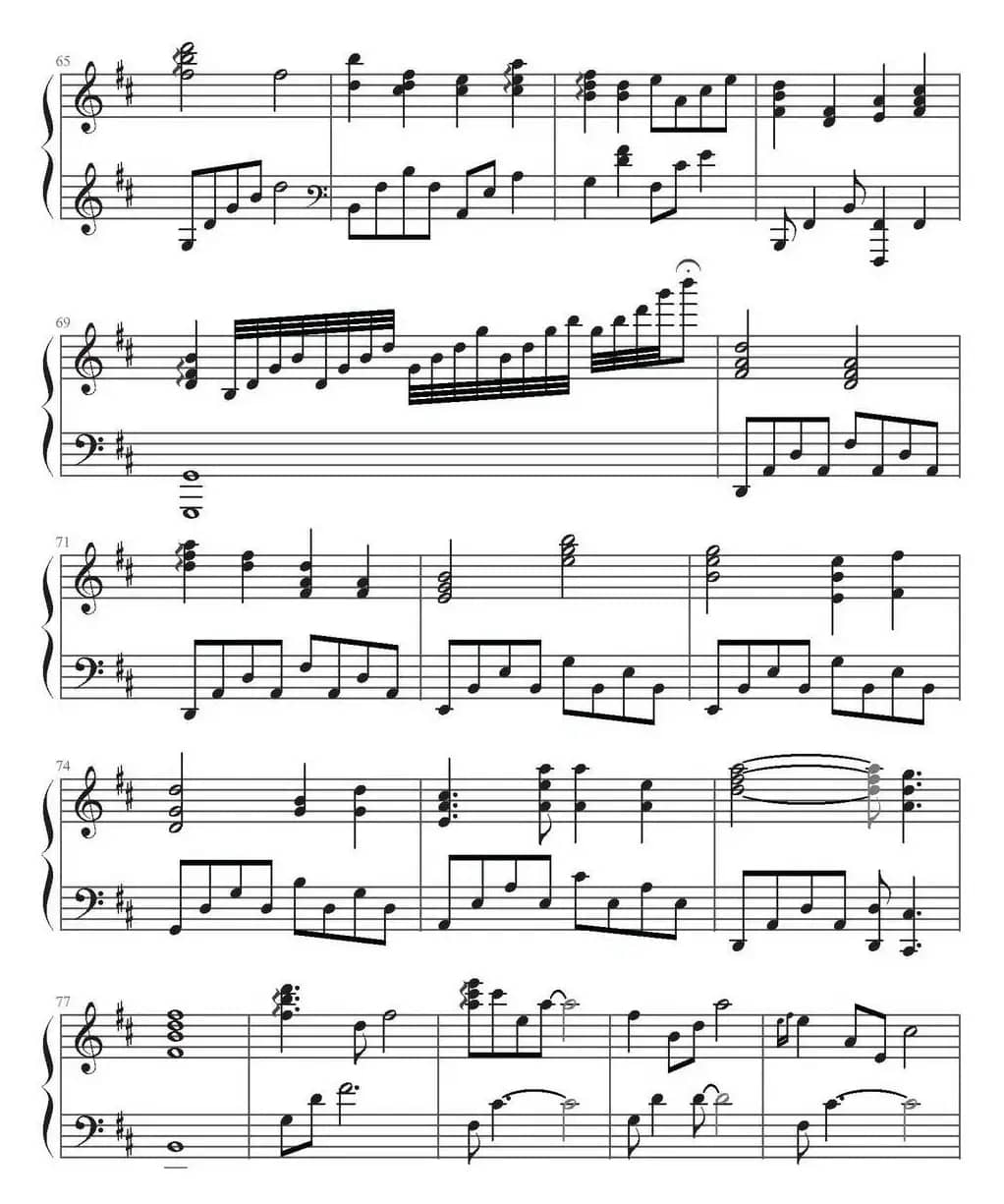 最爱（钢琴伴奏谱）